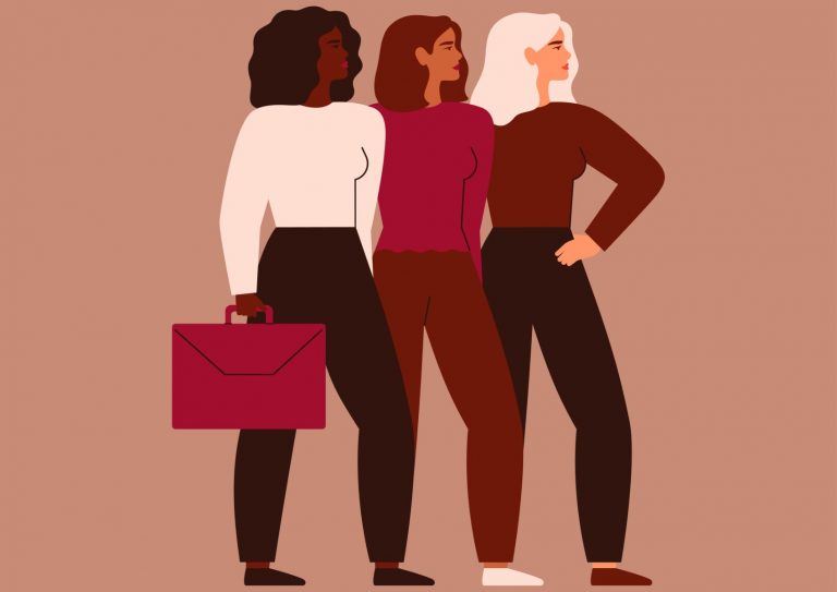 confident-businesswomen-stand-together-strong-females-entrepreneurs-vector-id1267483575