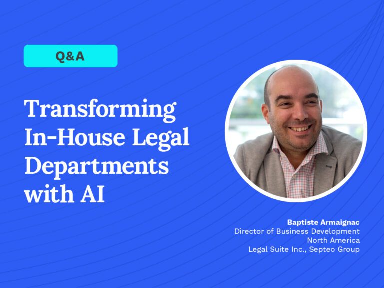 Today's General Counsel interview with Baptiste Armaignac