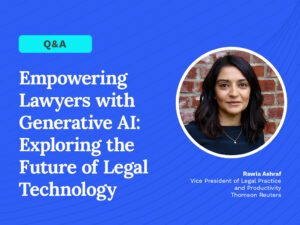 Today's General Counsel interview with Rawia Ashraf