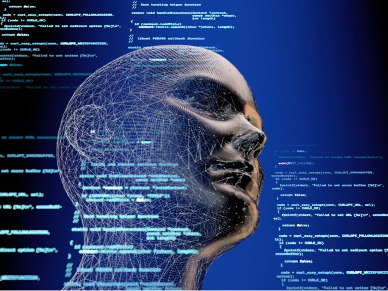 artificial-intelligence-face-surrounded-by-programming-code How AI Tools for IP Protection Are Reinventing Patent Monitoring and Enforcement