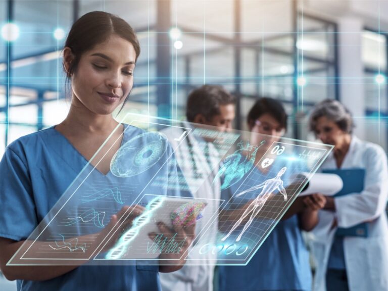 doctor-woman-and-tablet-in-hospital-with-holographic-ux-for-telehealth-medical-innovation-and HIPAA Compliance Is Just the Start: Cybersecurity as a Strategic Advantage in Digital Health M&A