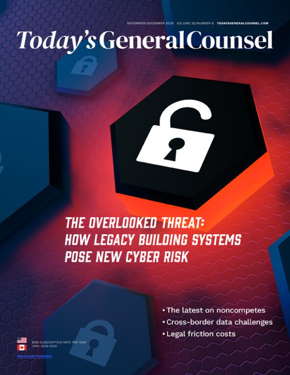 Today's General Counsel, November/December 2025 - Magazine