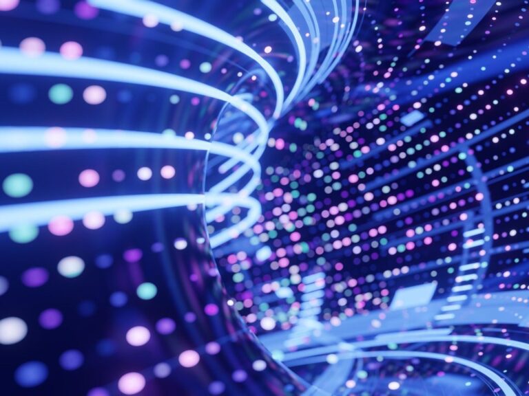 cyber highway concept, digital technology background
