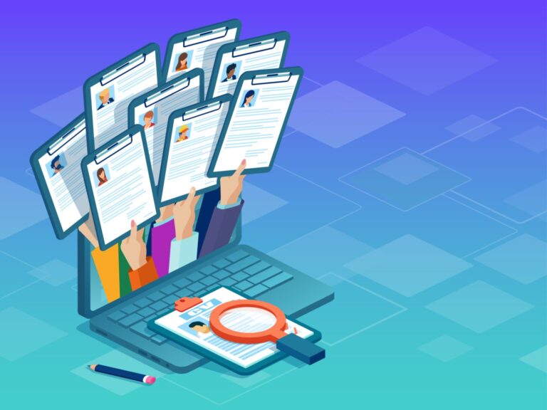 illustration of digital hiring scam