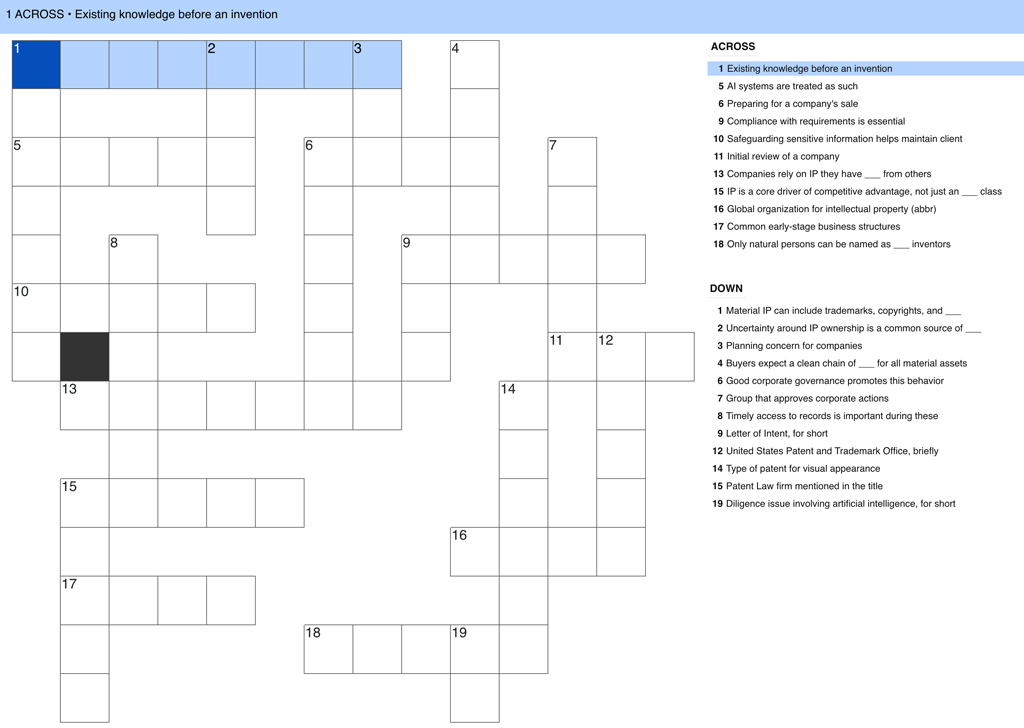 crossword puzzle for October 2026